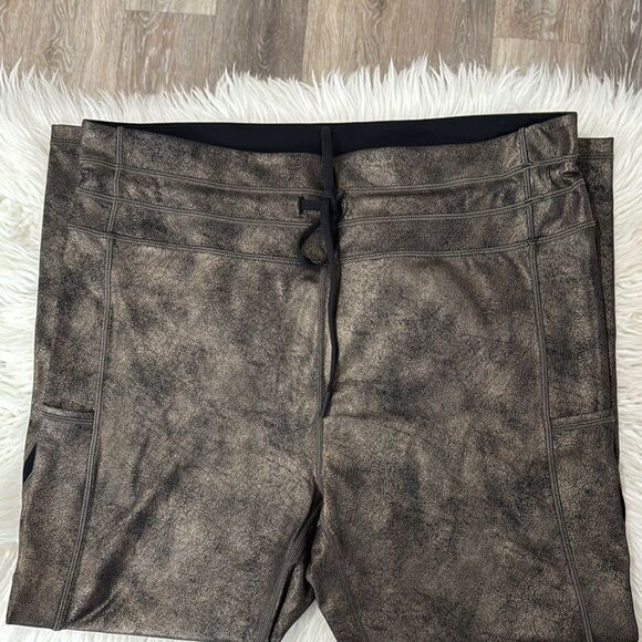 ZYIA Brown Leggings with Luxe Finish Size 20 - Picture 2 of 10